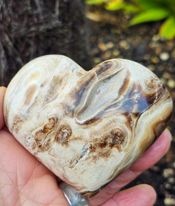 Chocolate Calcite Heart