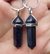 Load image into Gallery viewer, Blue Goldstone pendant
