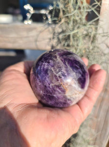 Chevron Amethyst sphere