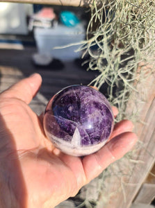 Chevron Amethyst sphere