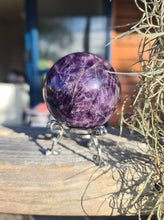 Load image into Gallery viewer, Chevron Amethyst sphere
