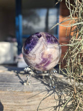 Load image into Gallery viewer, Chevron Amethyst sphere
